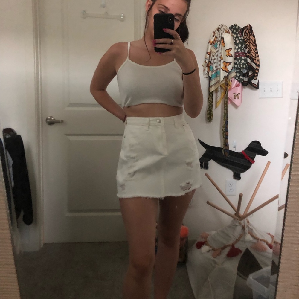 White skirt